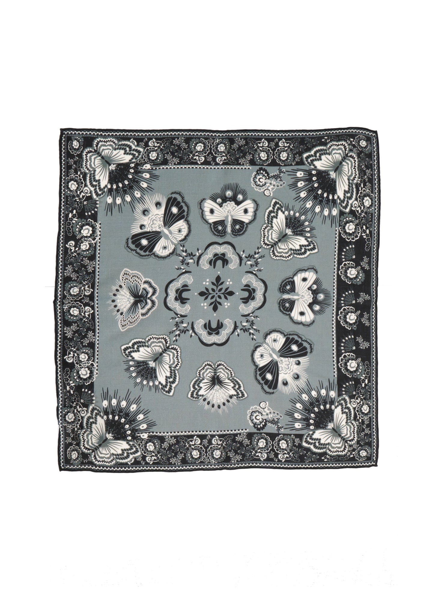 Tom & Eva - Butterfly Multi Reversible Wool Blend Scarf