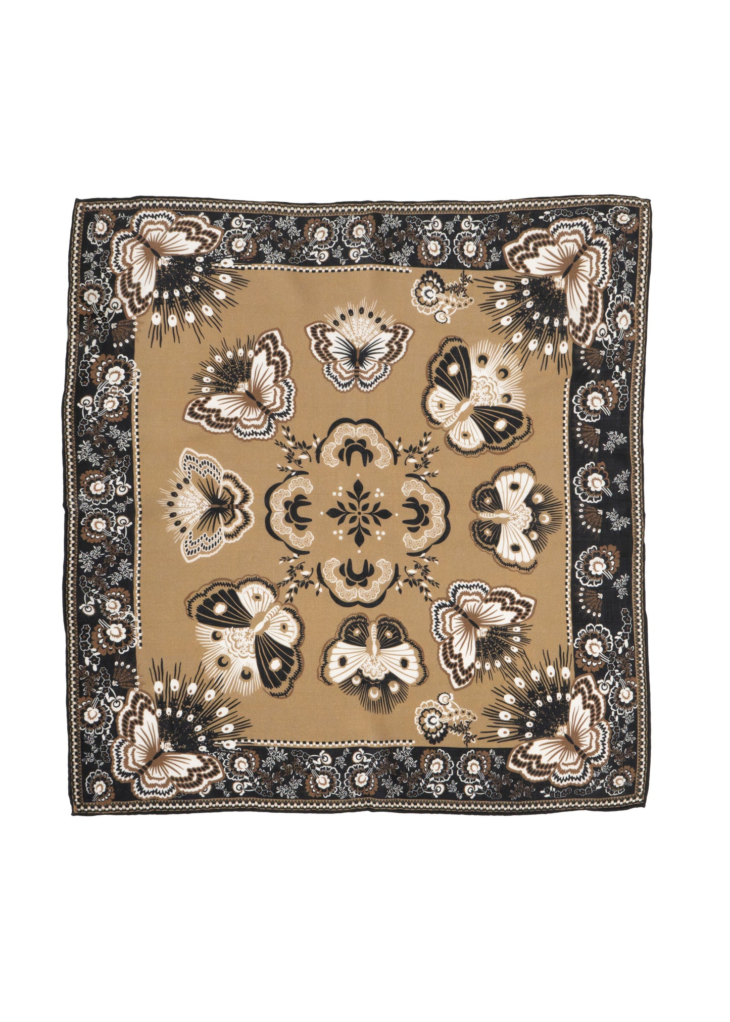 Tom & Eva - Butterfly Multi Reversible Wool Blend Scarf