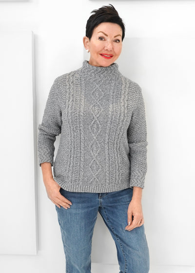 Cotton Country - Melanie Funnel Neck Sweater