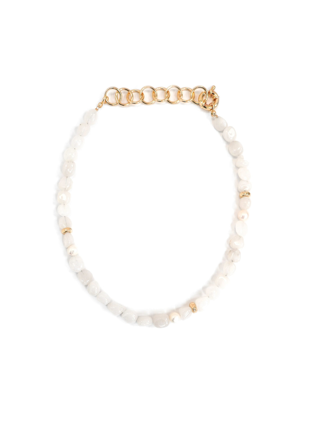 Merx -White Agate Necklace