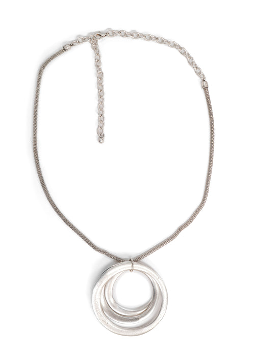 Seraglio - Triple Harmony Circle Pendant Necklace