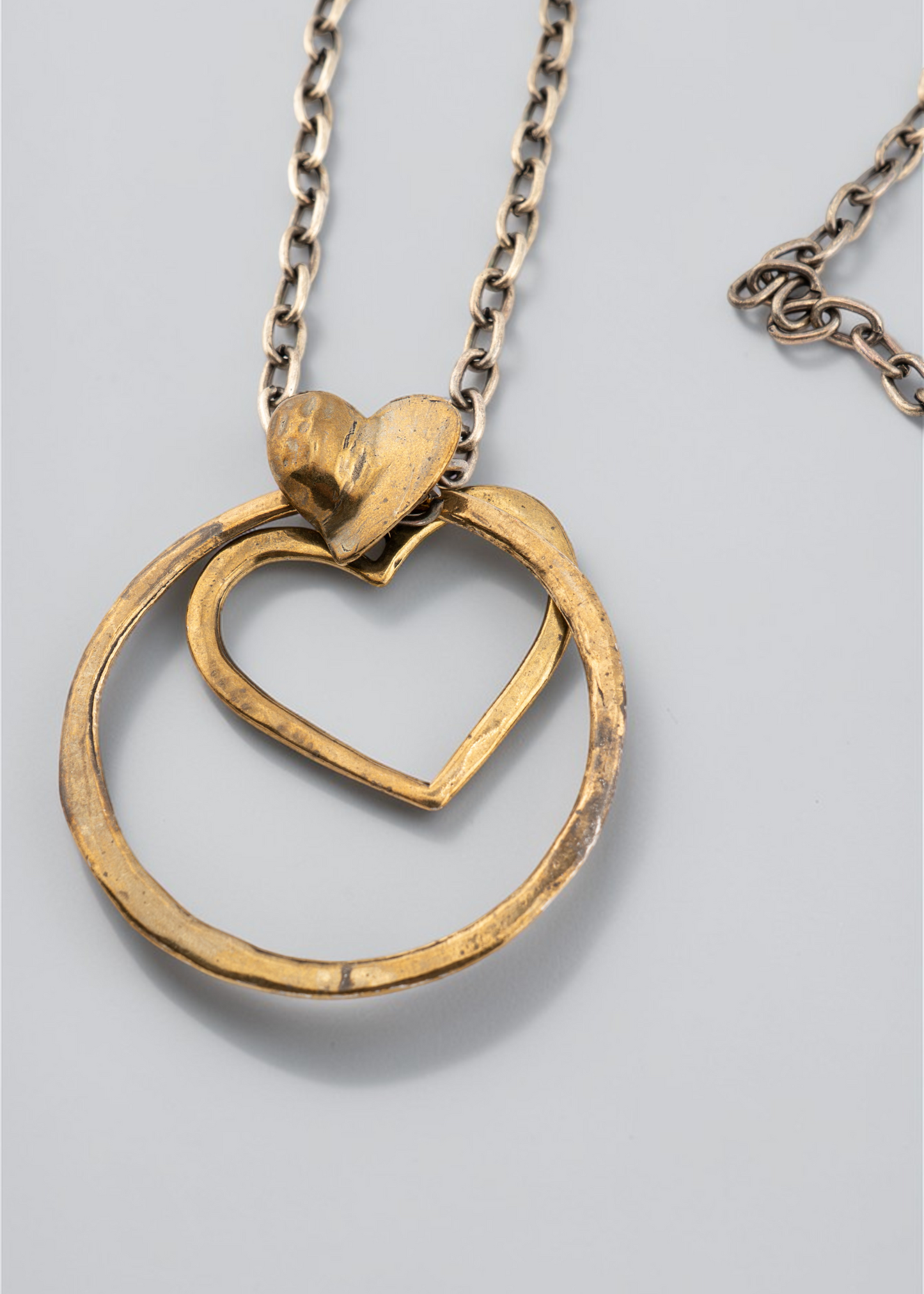 Pre-loved - Brass Heart Necklace