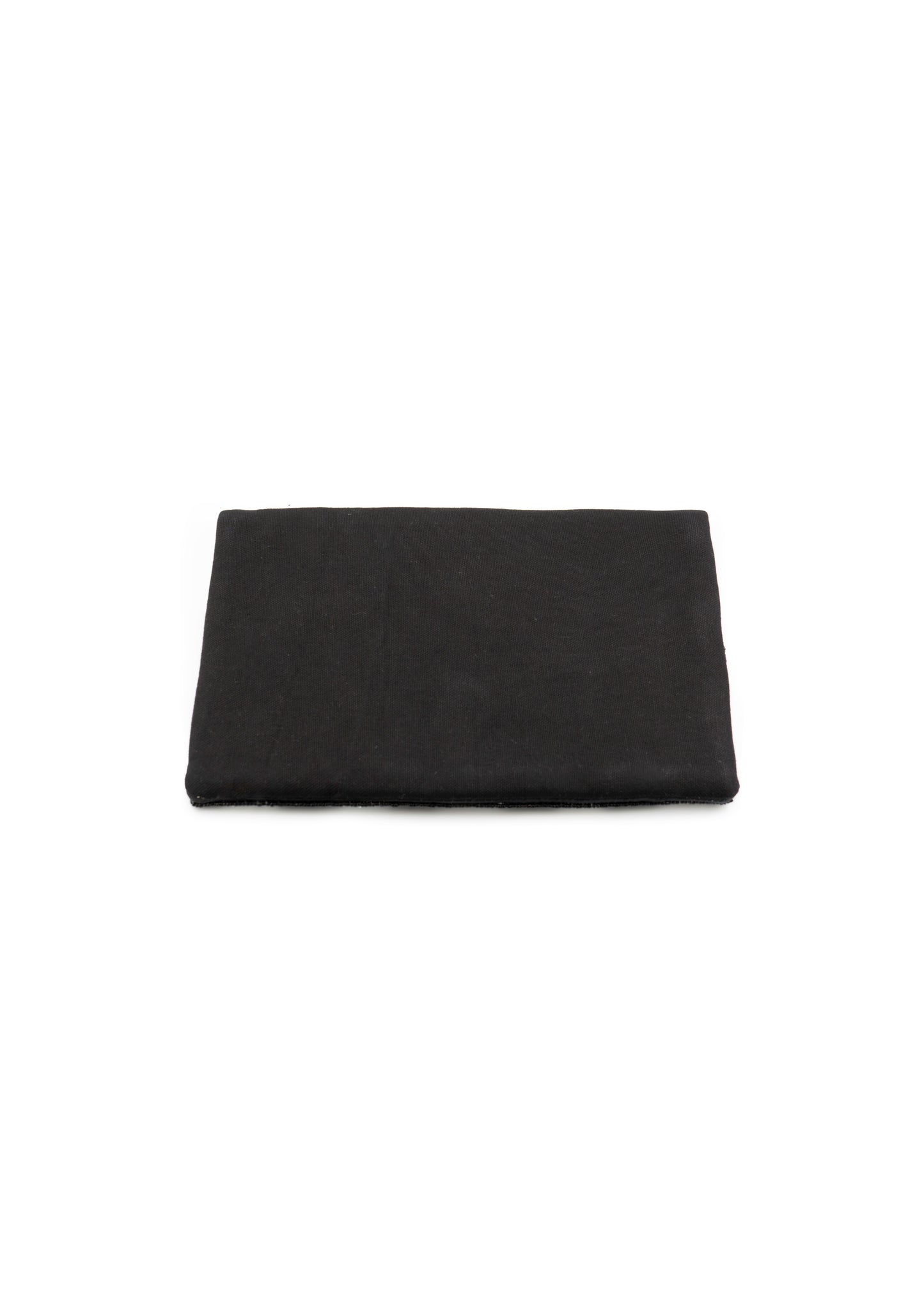 B&W Striped Beaded Clutch Bag