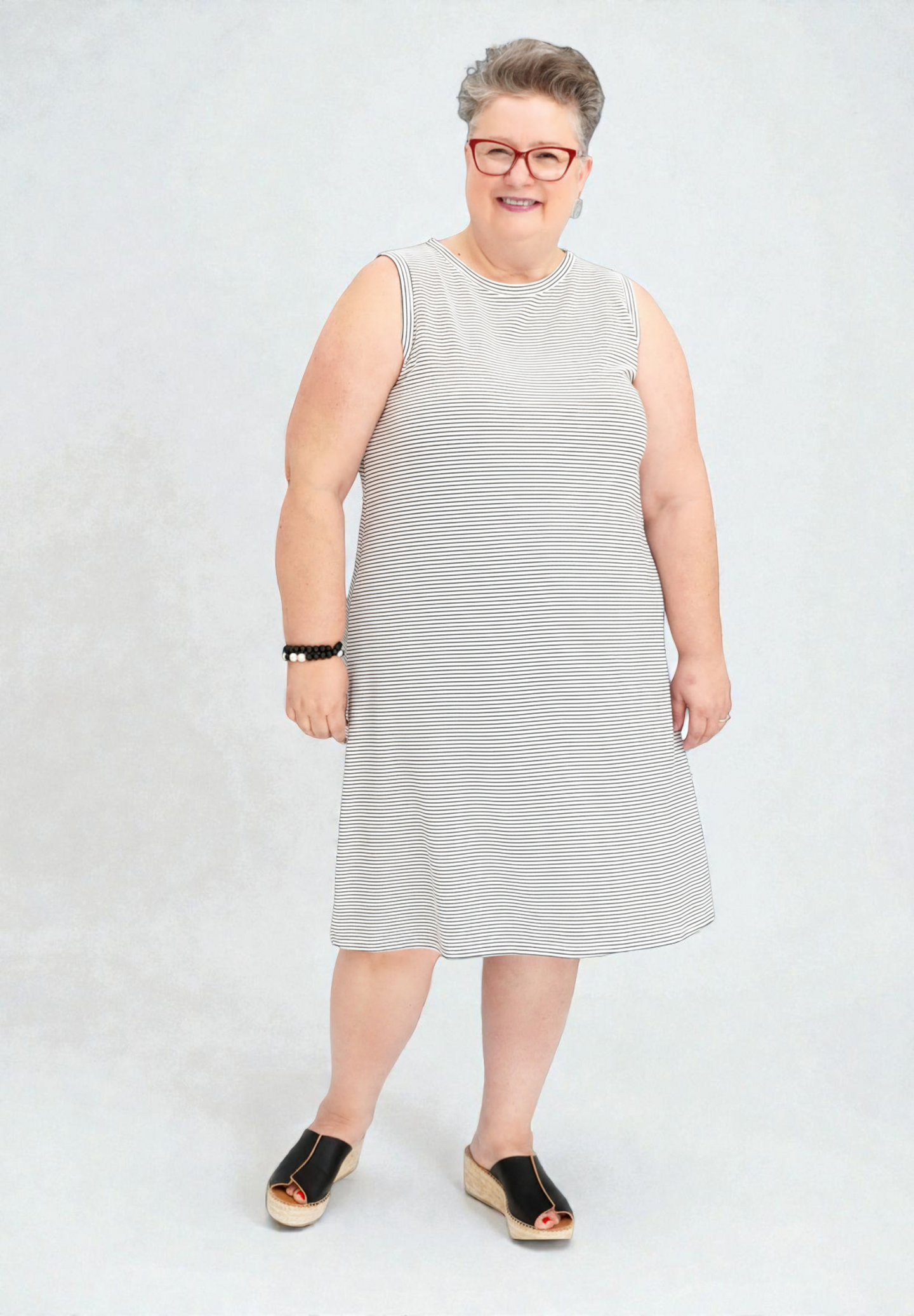 Shepherd's - Ponte Rachel Tank Dress Stripe - Limited Edition