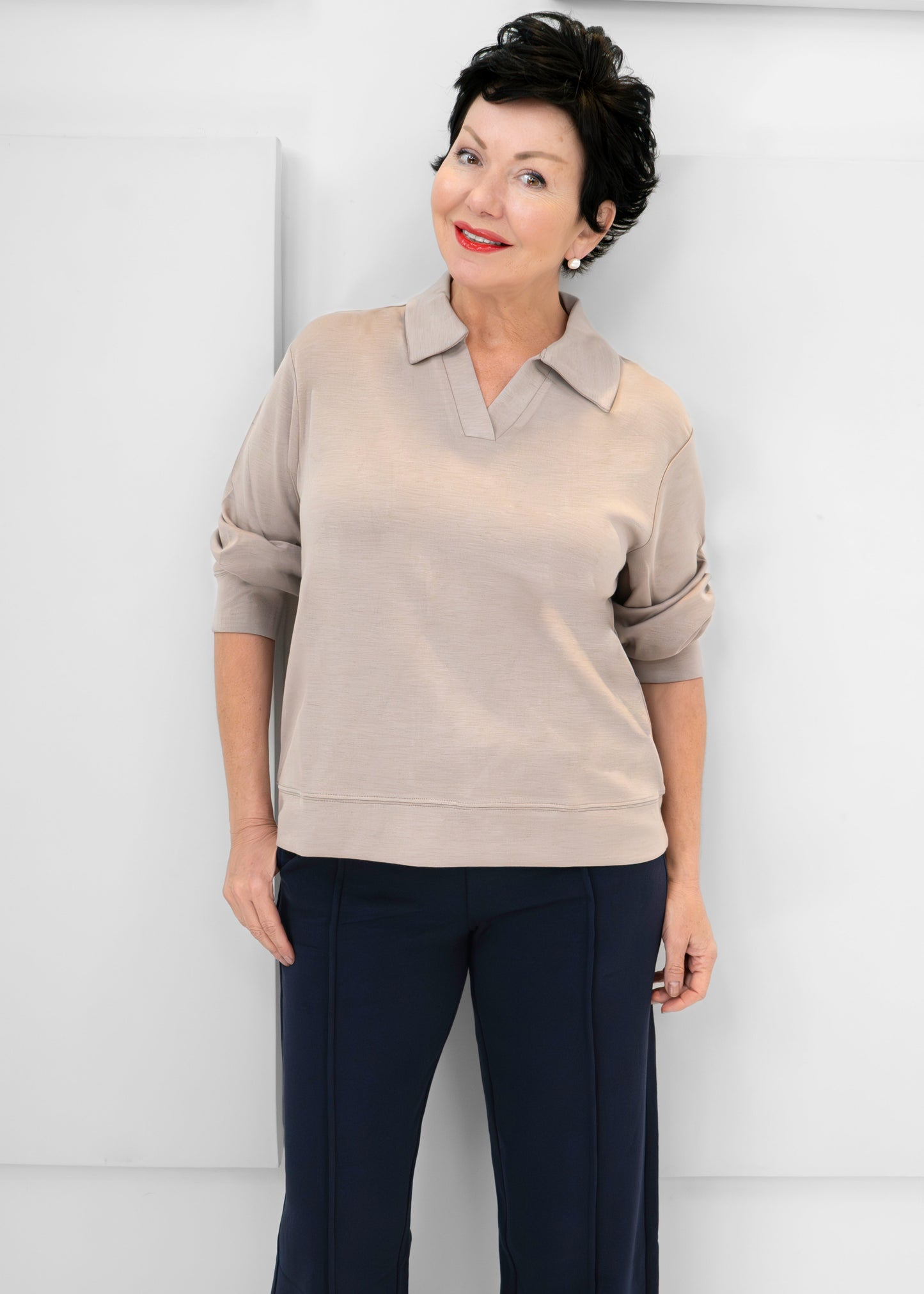 Fransa - Aurora Collared Pullover - SALE