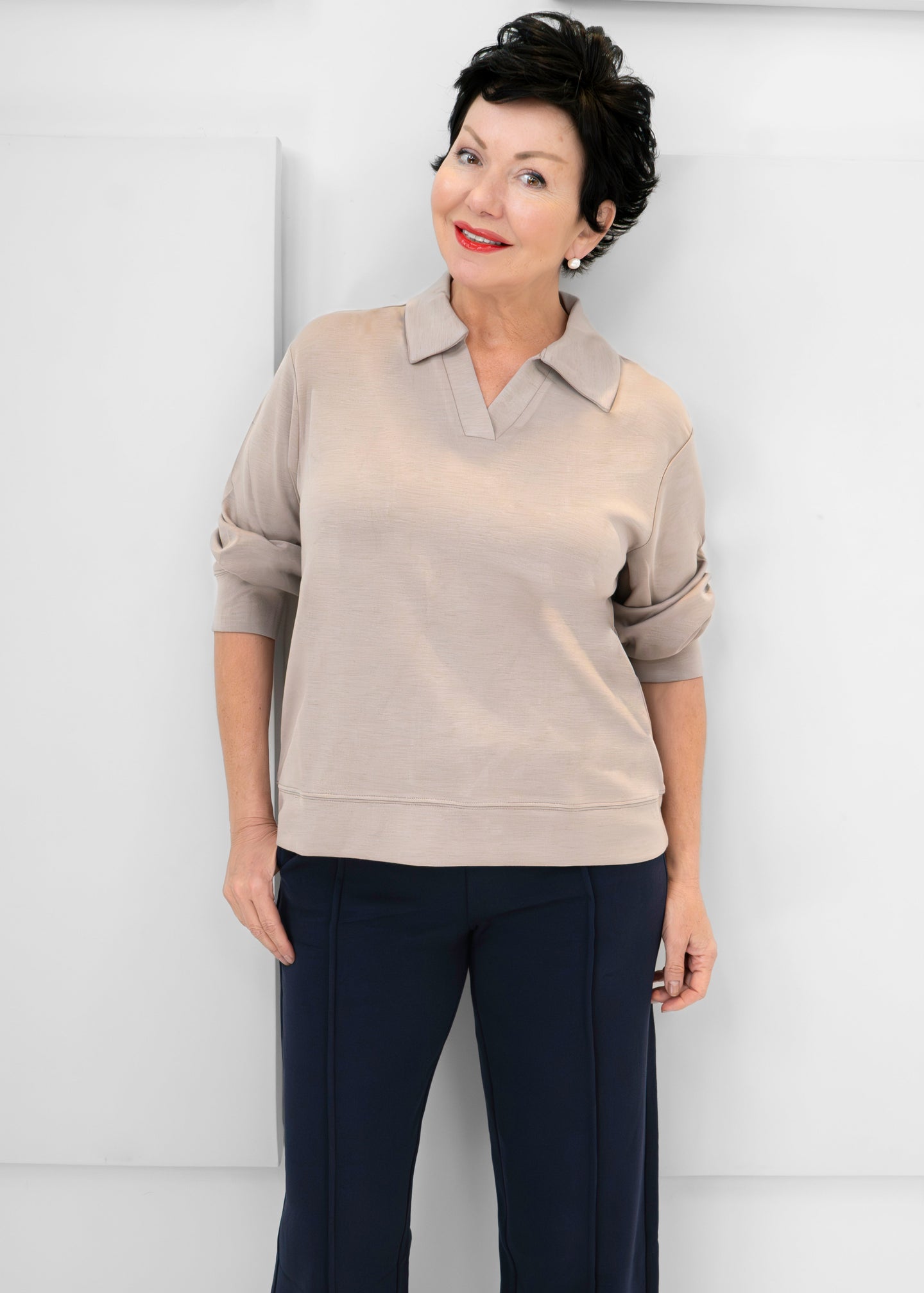 Fransa - Aurora Collared Pullover - SALE