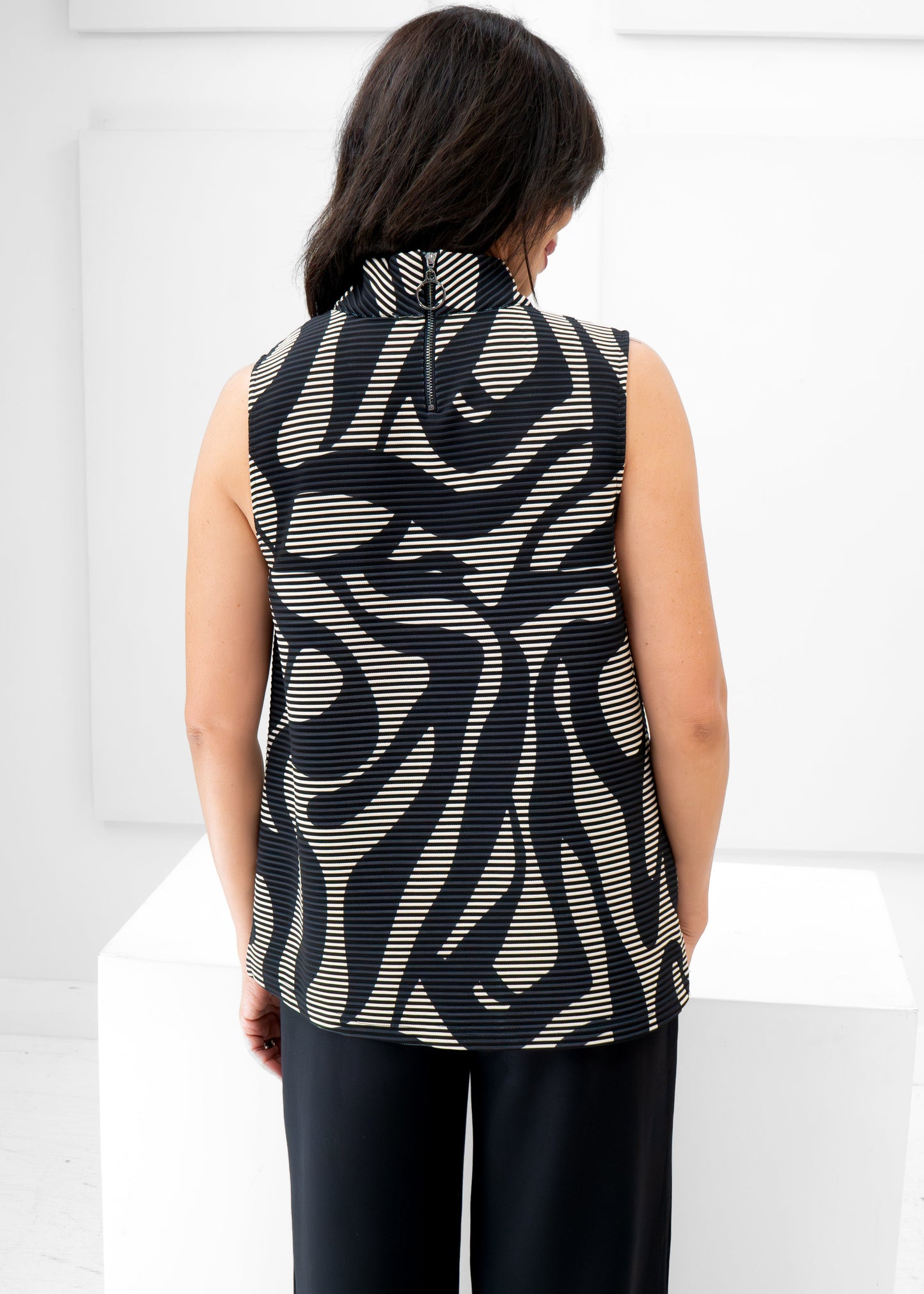 Compli K - Sleeveless Abstract Print Top - SALE