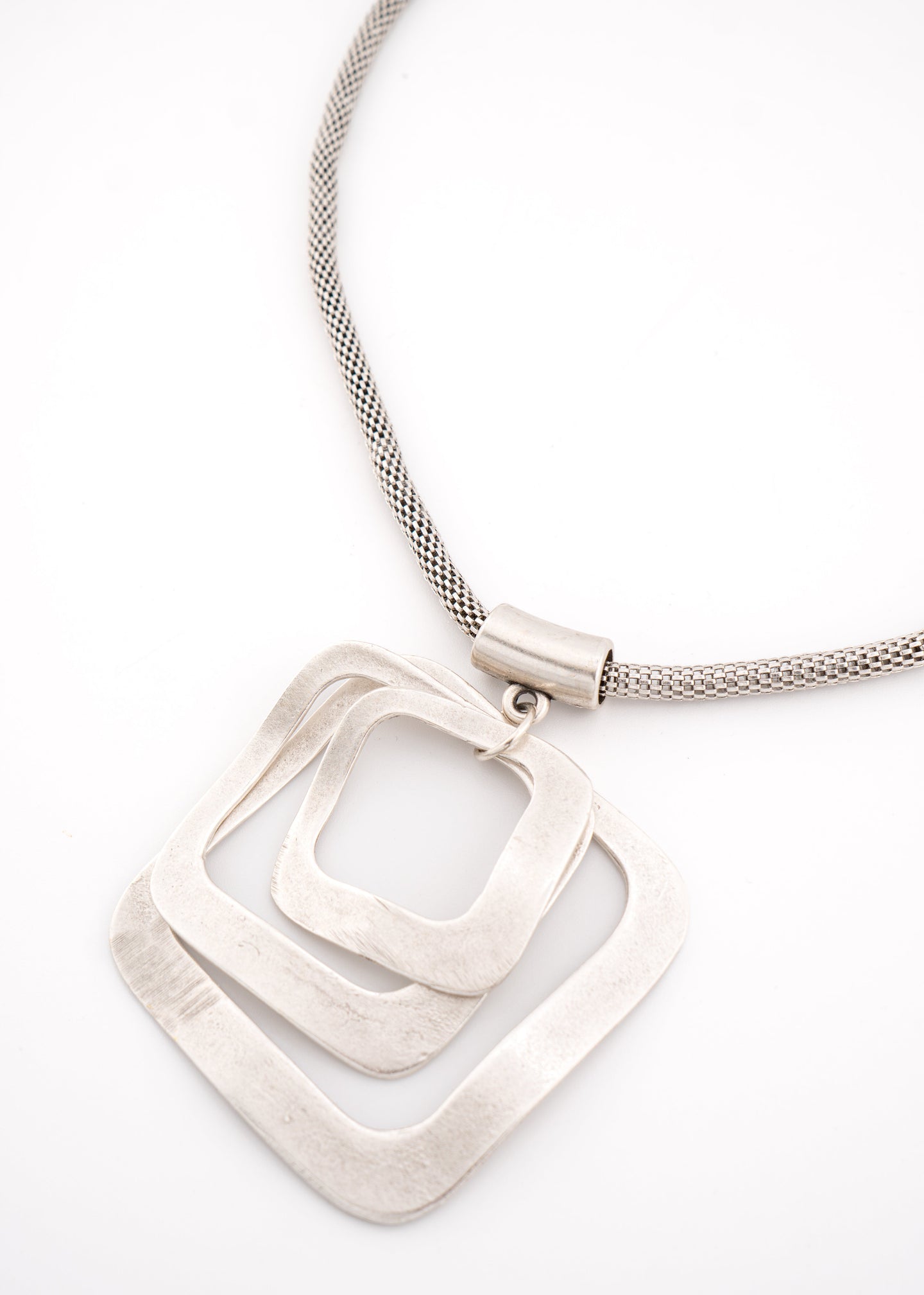 Seraglio - Diamond Shape Pendant Necklace Long
