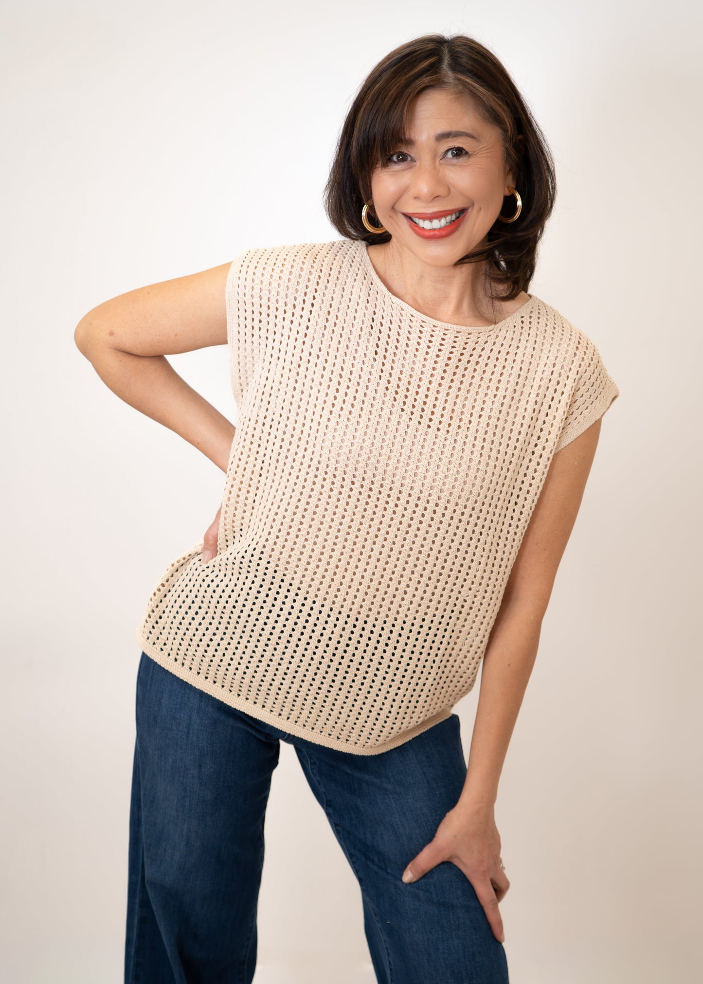 Yest - Maddy Open Knit Top