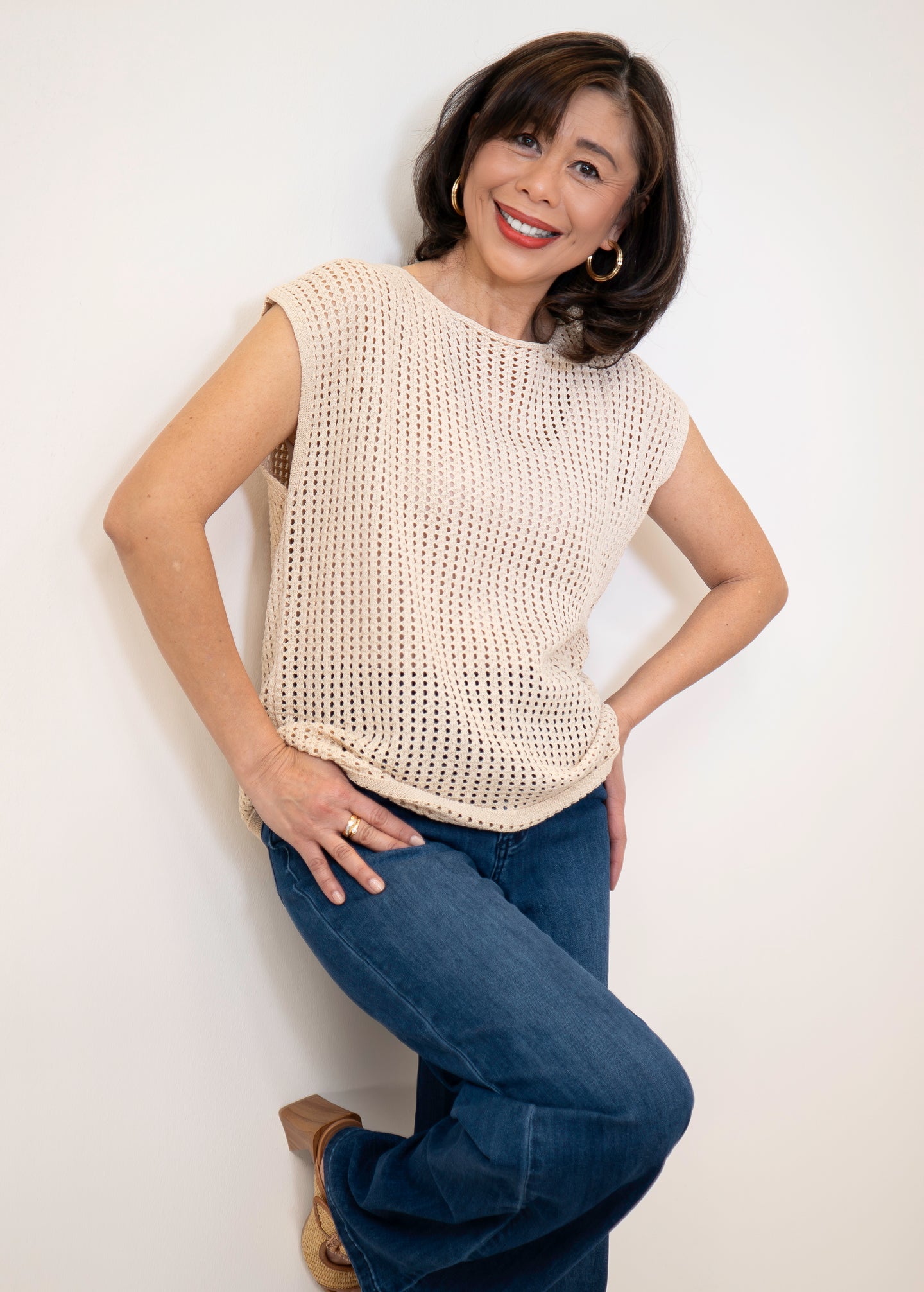 Yest - Maddy Open Knit Top