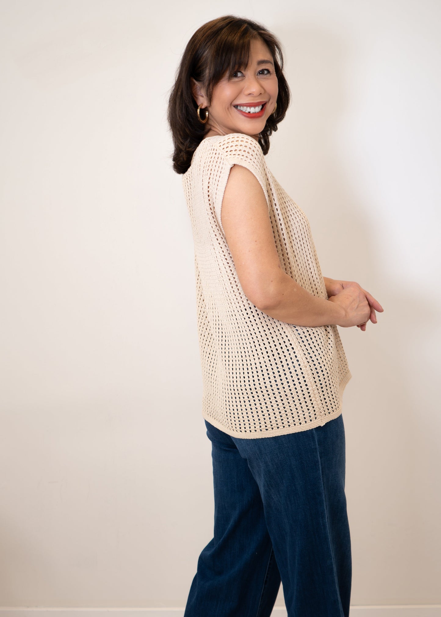 Yest - Maddy Open Knit Top