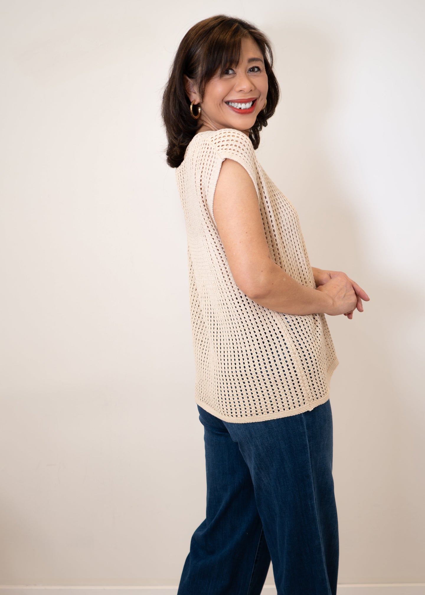 Yest - Maddy Open Knit Top