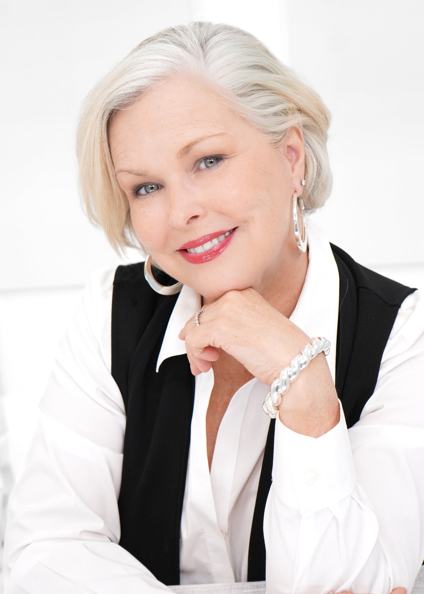 Shepherd's - Sterling Silver Crescent Hoop Earrings