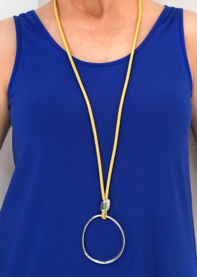 Two A - Long Circle Necklace - SALE