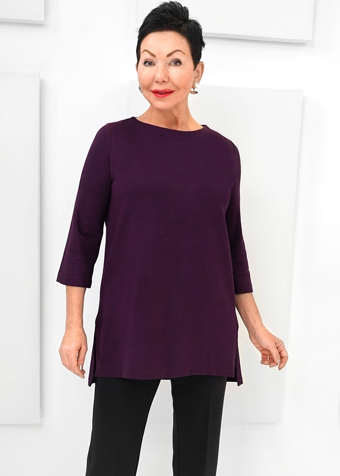 Capote - Lily Boatneck 3/4 Sleeve Tunic