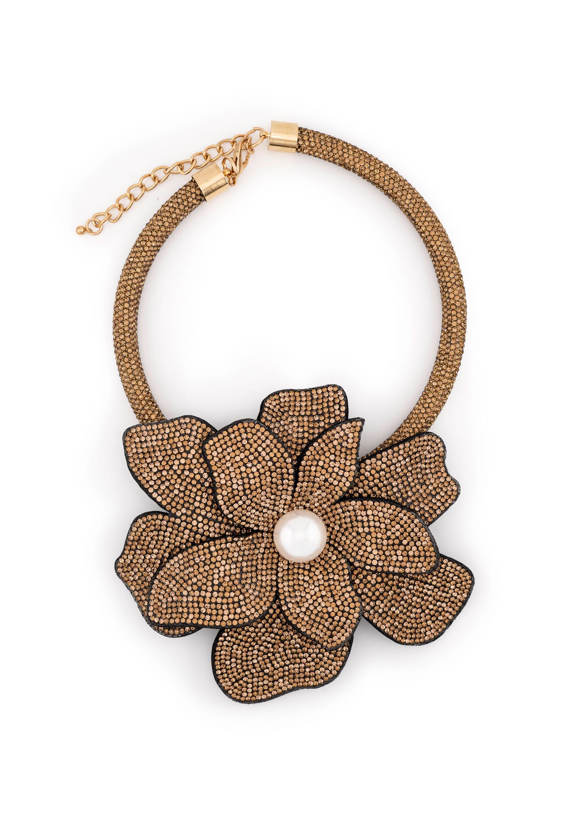 Crystal Flower Necklace
