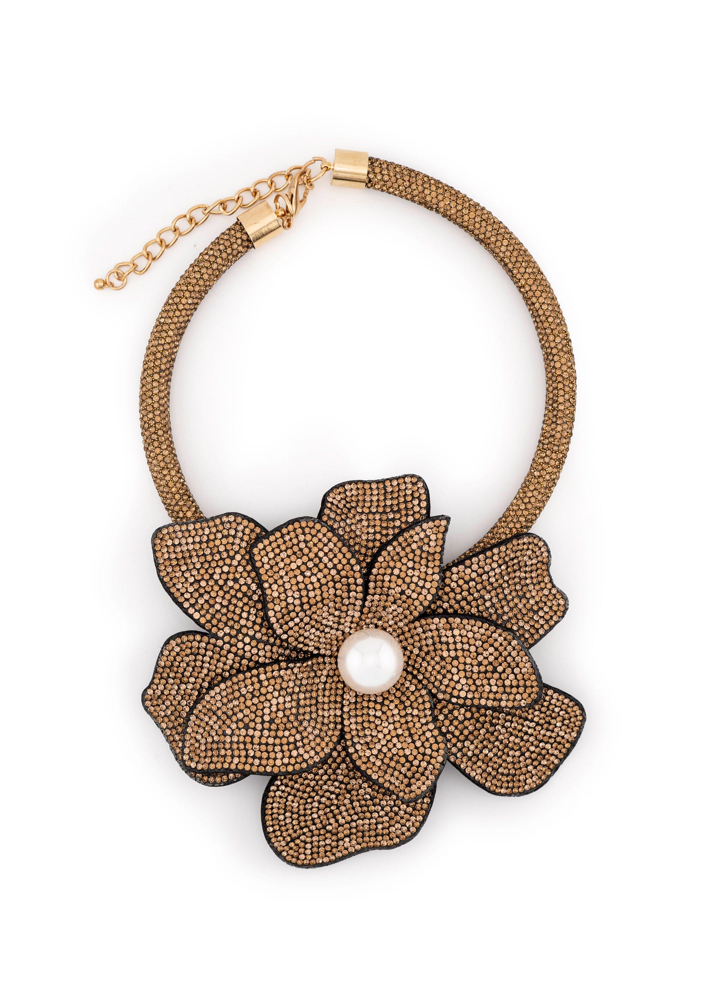 Crystal Flower Necklace