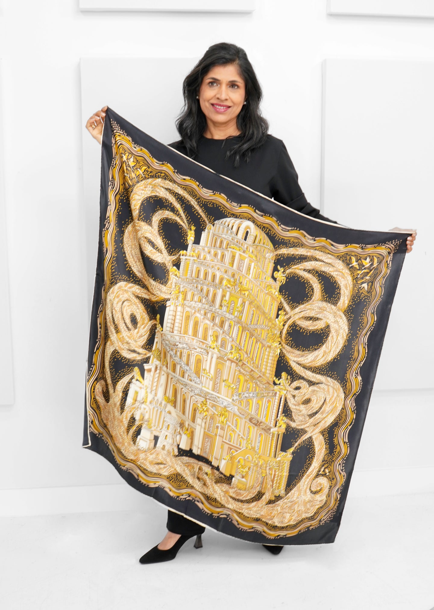 Tom & Eva - Golden Palace Silk Scarf
