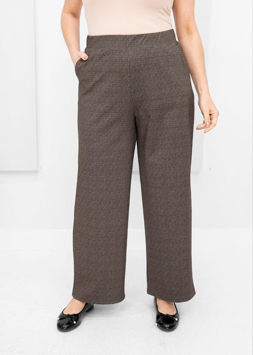 Shepherd's - Ponte Compass Pant Extended Houndstooth