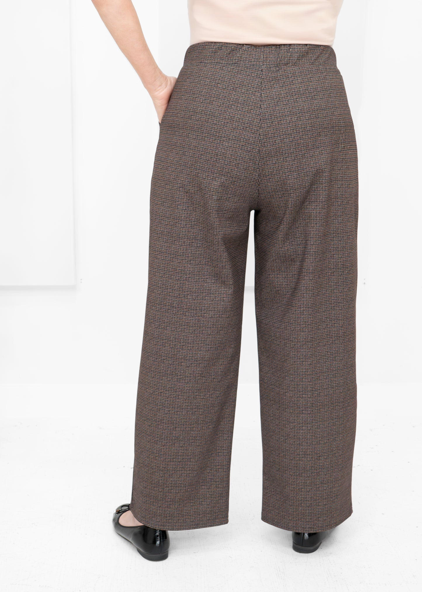 Shepherd's - Ponte Compass Pant Extended Houndstooth