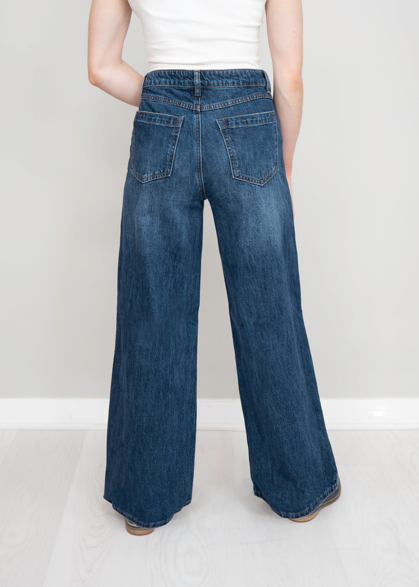 French Dressing Jeans - Mid Rise Wide Leg Jeans