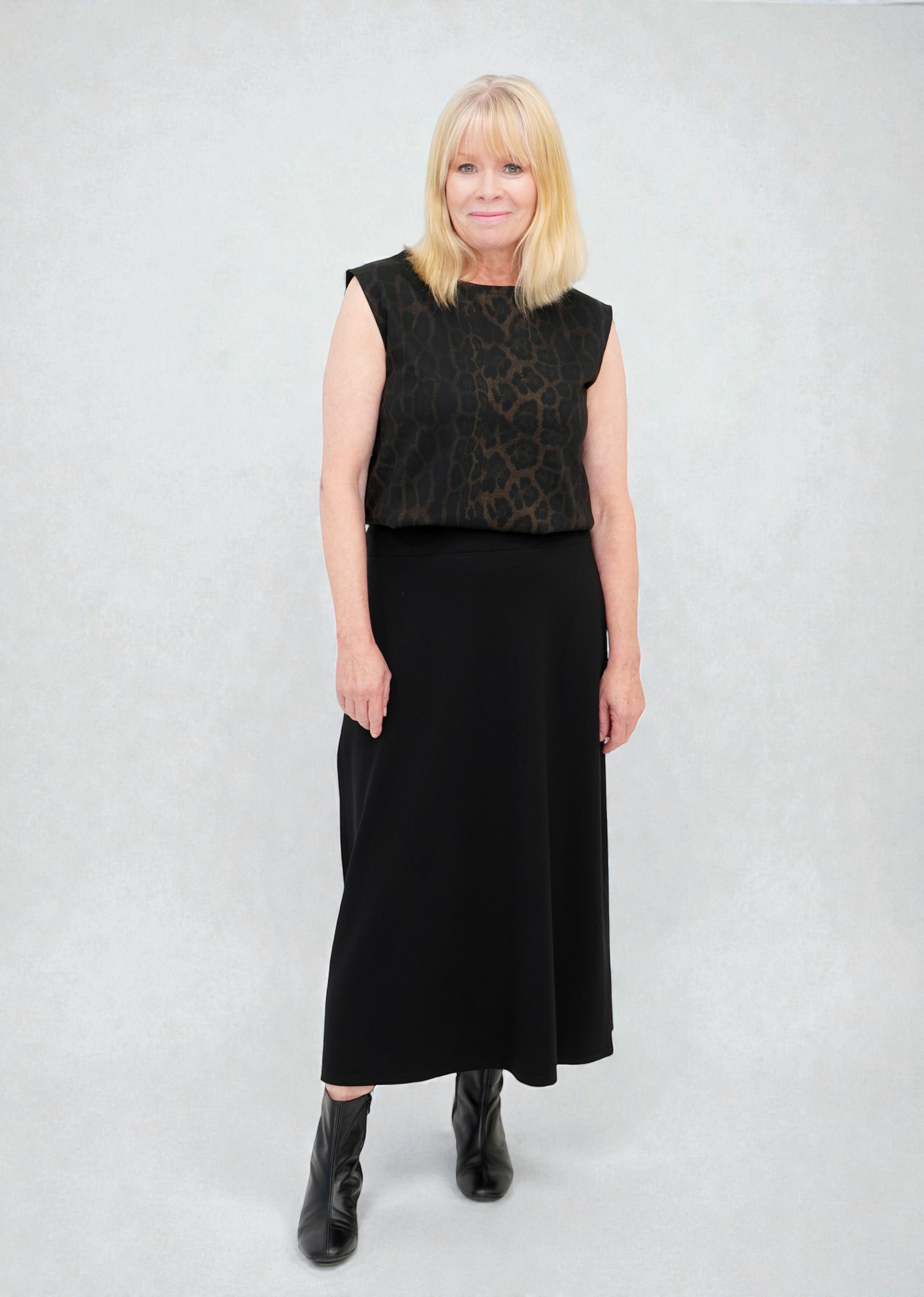 Shepherd's - Ponte Rosa Luxe Animal Print Shell