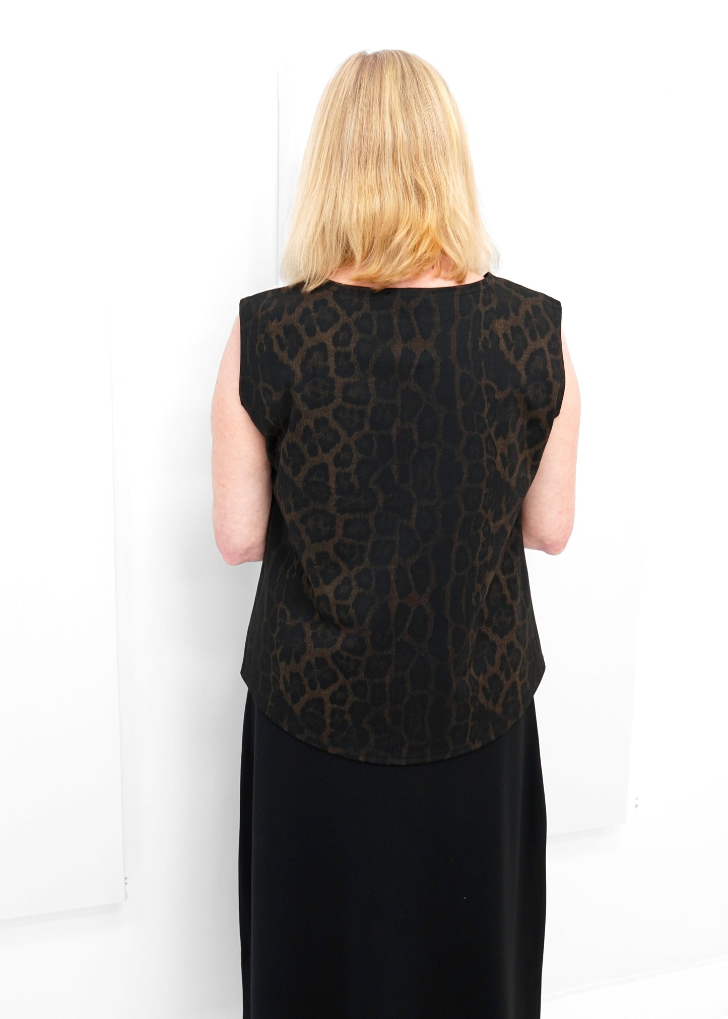 Shepherd's - Ponte Rosa Luxe Animal Print Shell