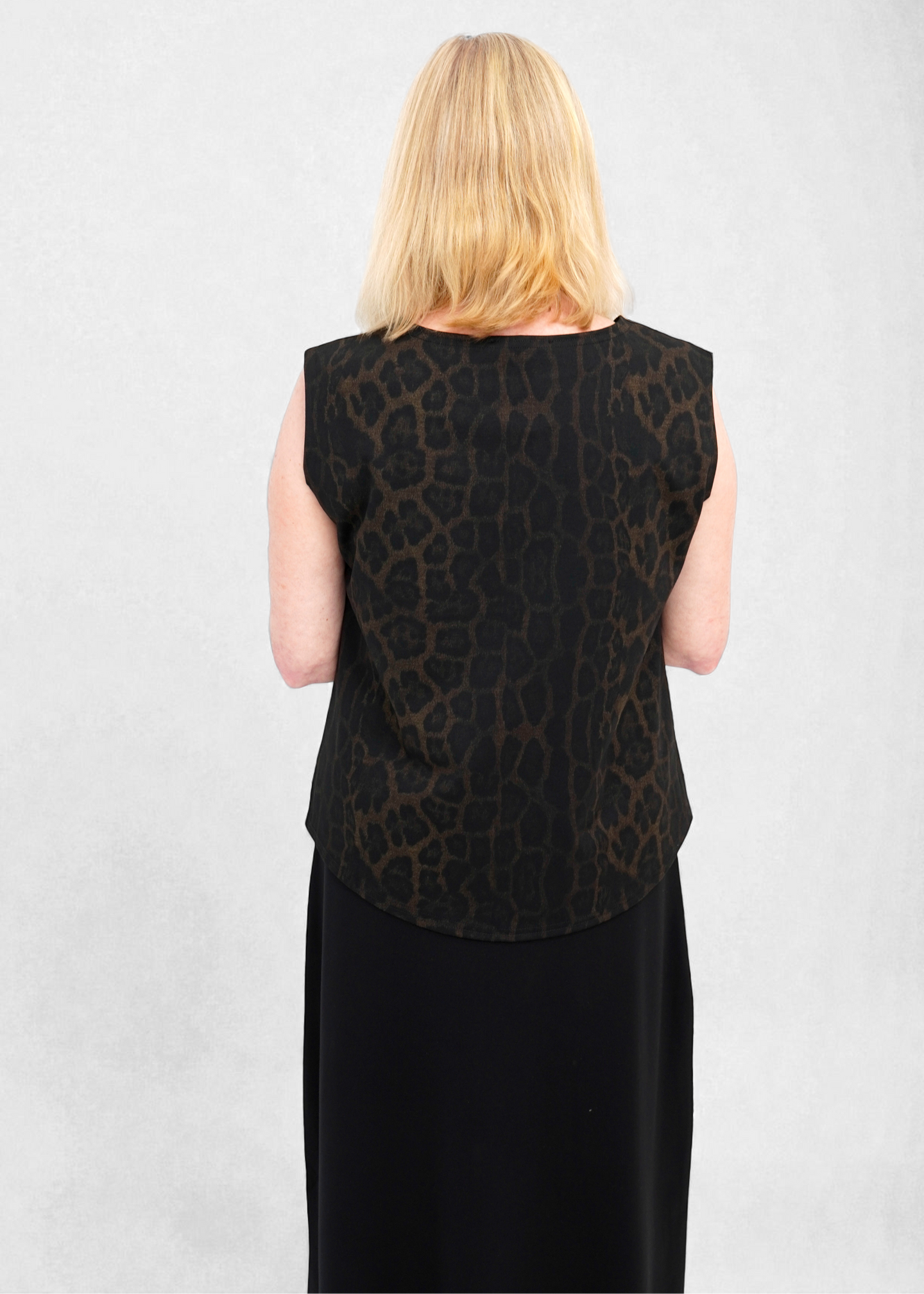 Shepherd's - Ponte Rosa Luxe Animal Print Shell