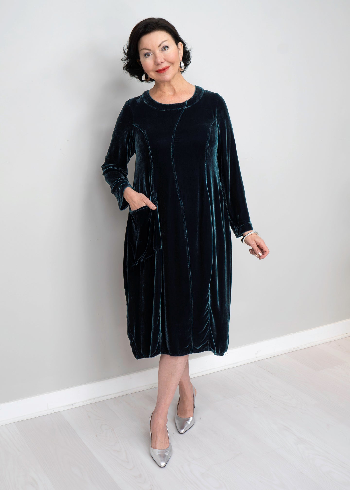 Grizas - Velvet Balloon Dress