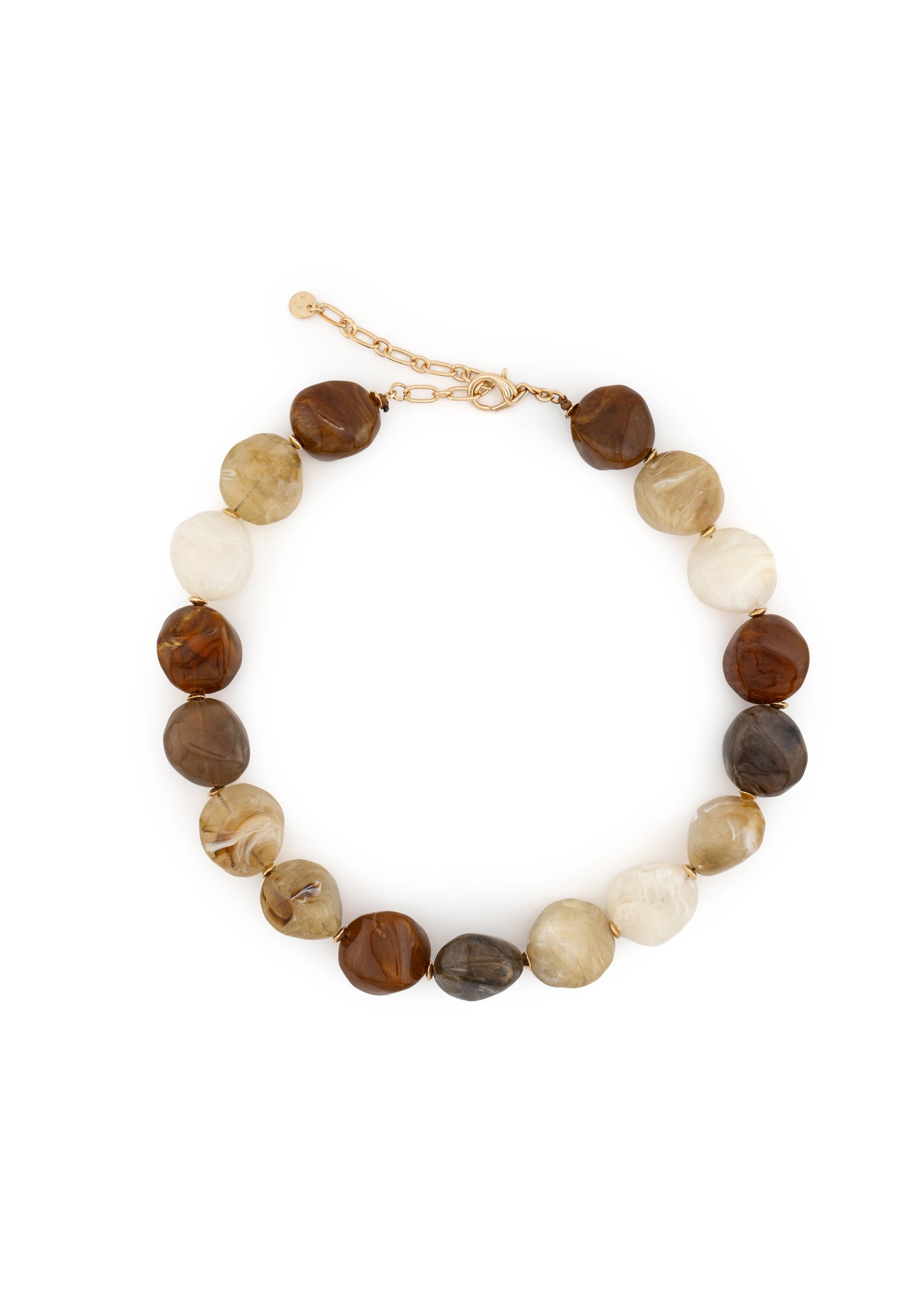 Neutral Pebble Necklace