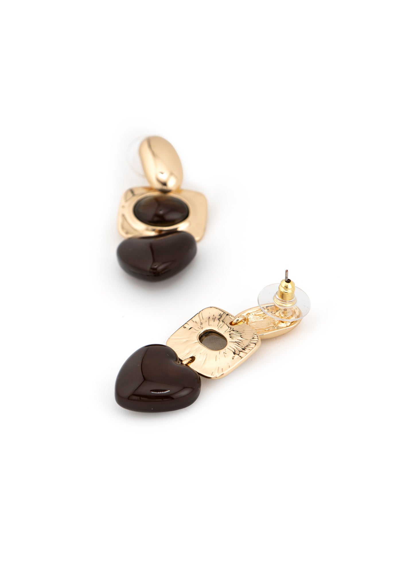 Drop Heart Earrings