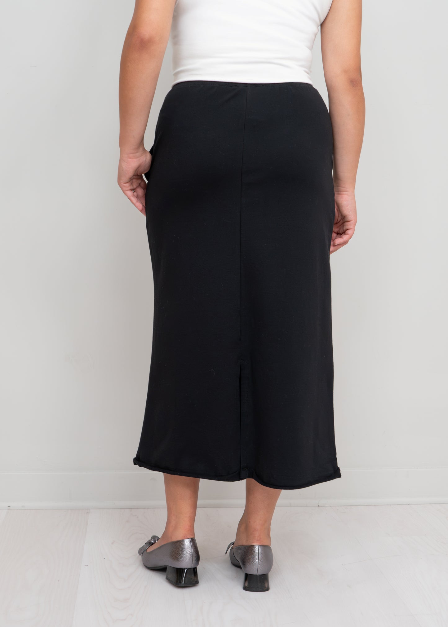 Shepherd's - Cotton French Terry Rolled Hem Skirt