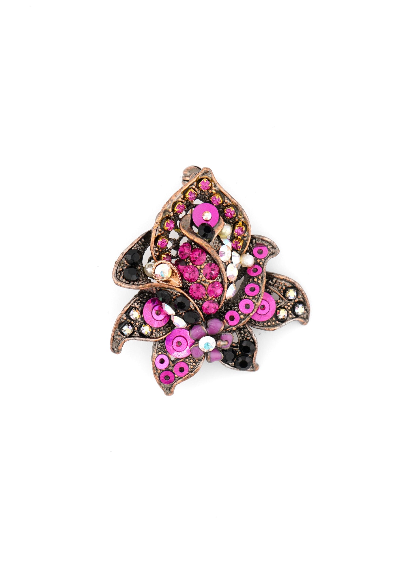 Merx - Ornate Multi-Stone Brooch