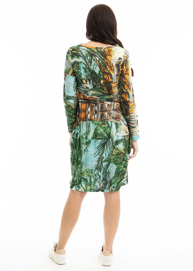 Orientique - Printed Cotton Bubble Dress