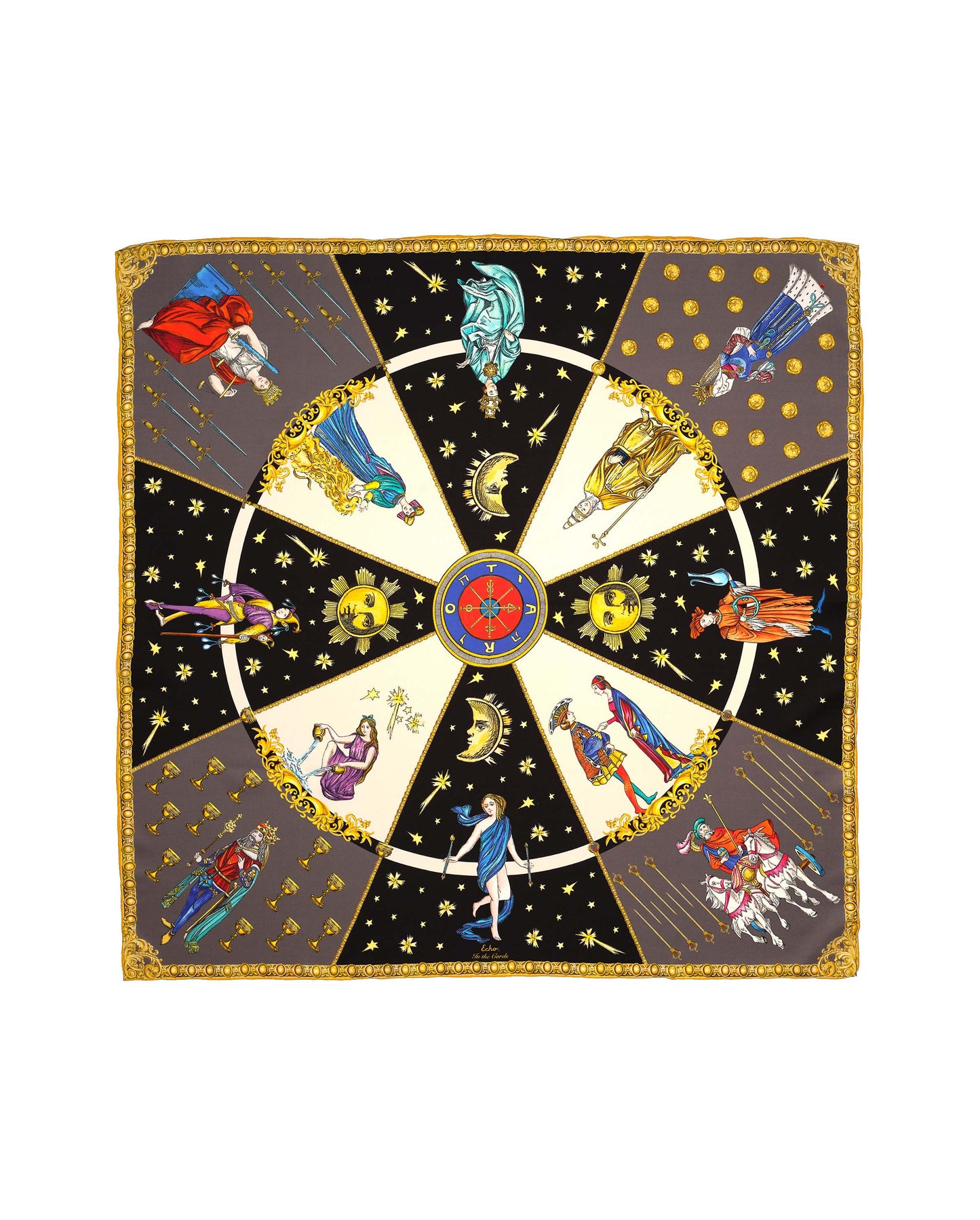 Echo - In The Cards Silk Square Scarf