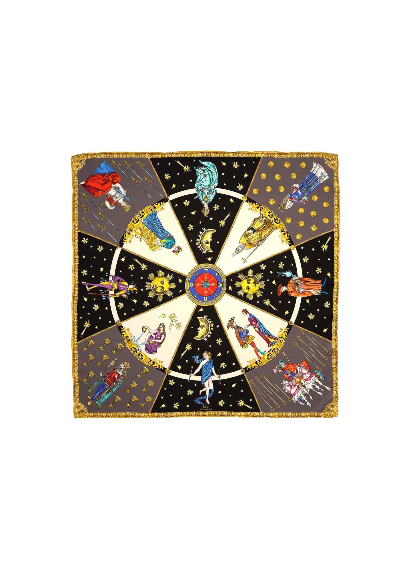 Echo - In The Cards Silk Square Scarf