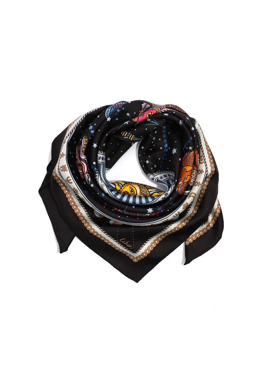 Echo - Written in the Stars Silk Square Scarf
