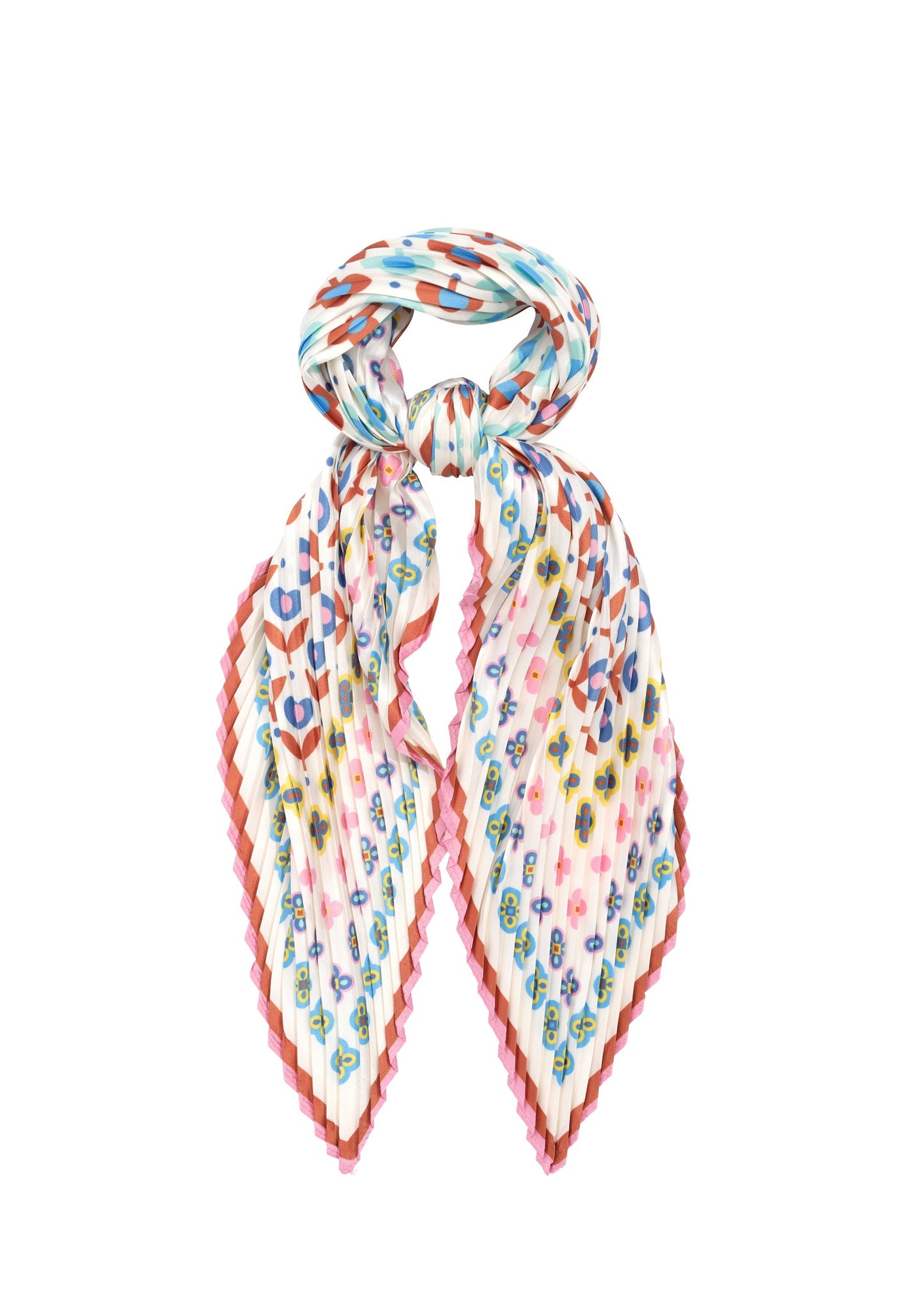 Echo - Clover Pleated Diamond Scarf