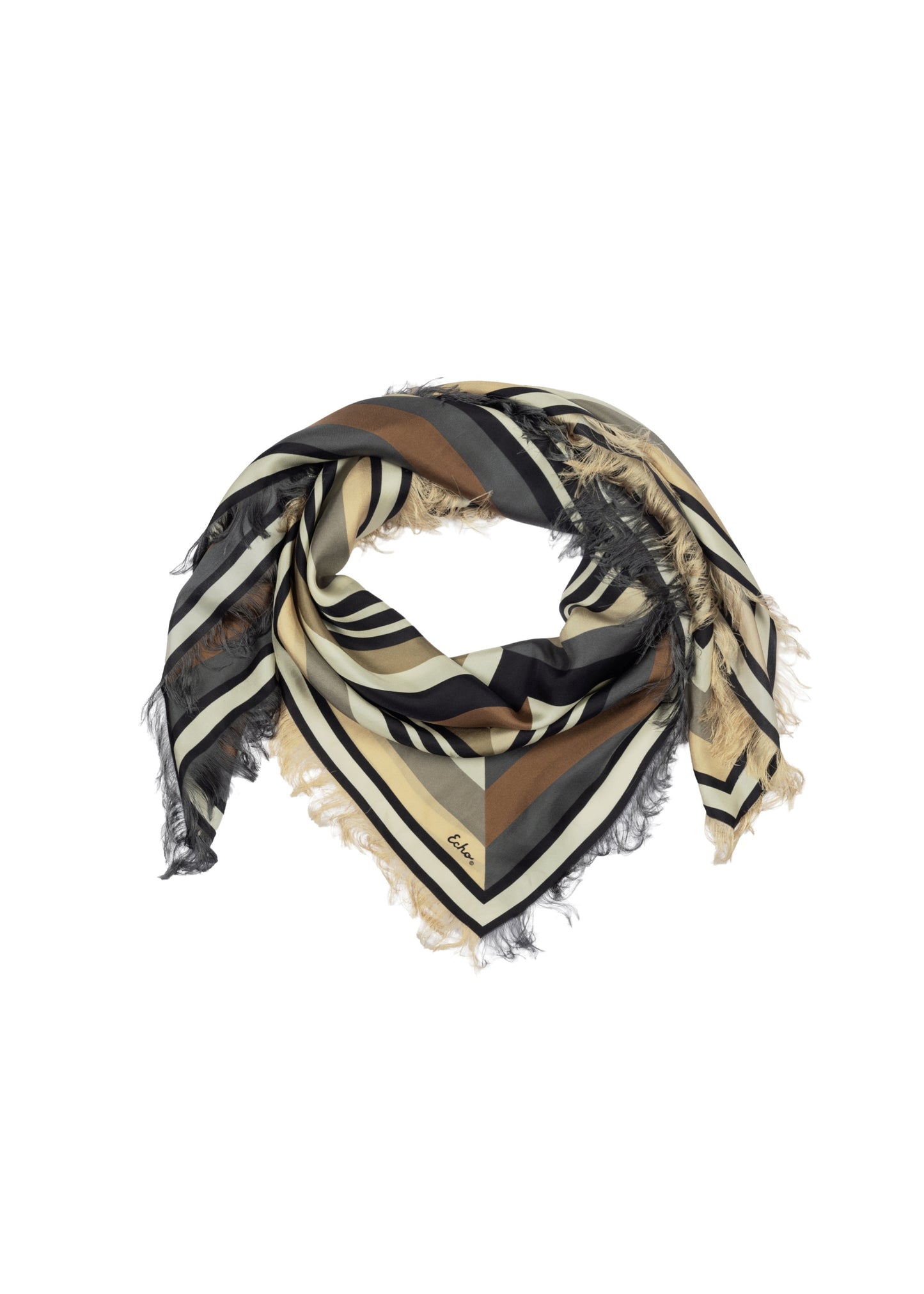 Echo - Half and Half Oversized Silk Square Scarf