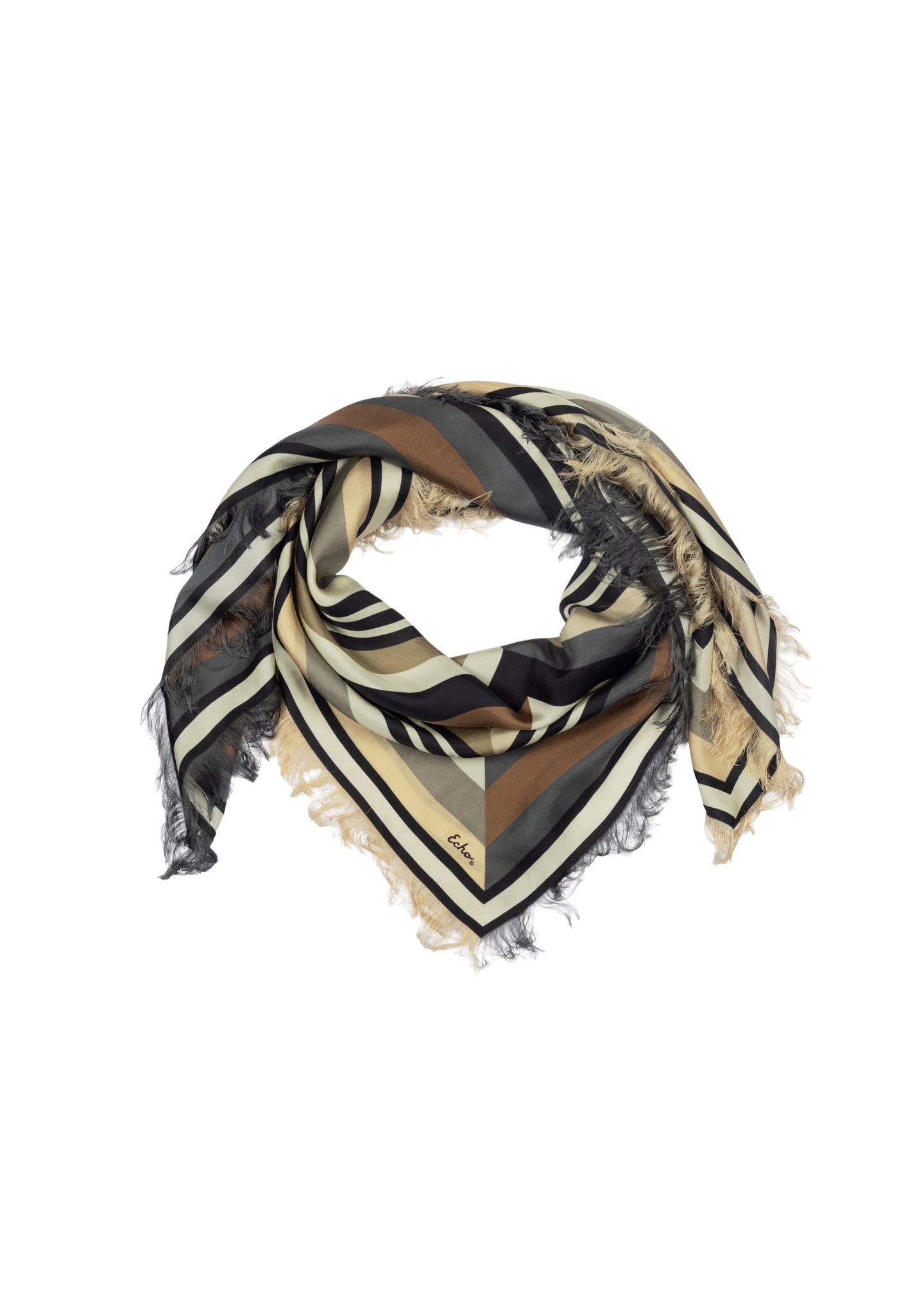 Echo - Half and Half Oversized Silk Square Scarf