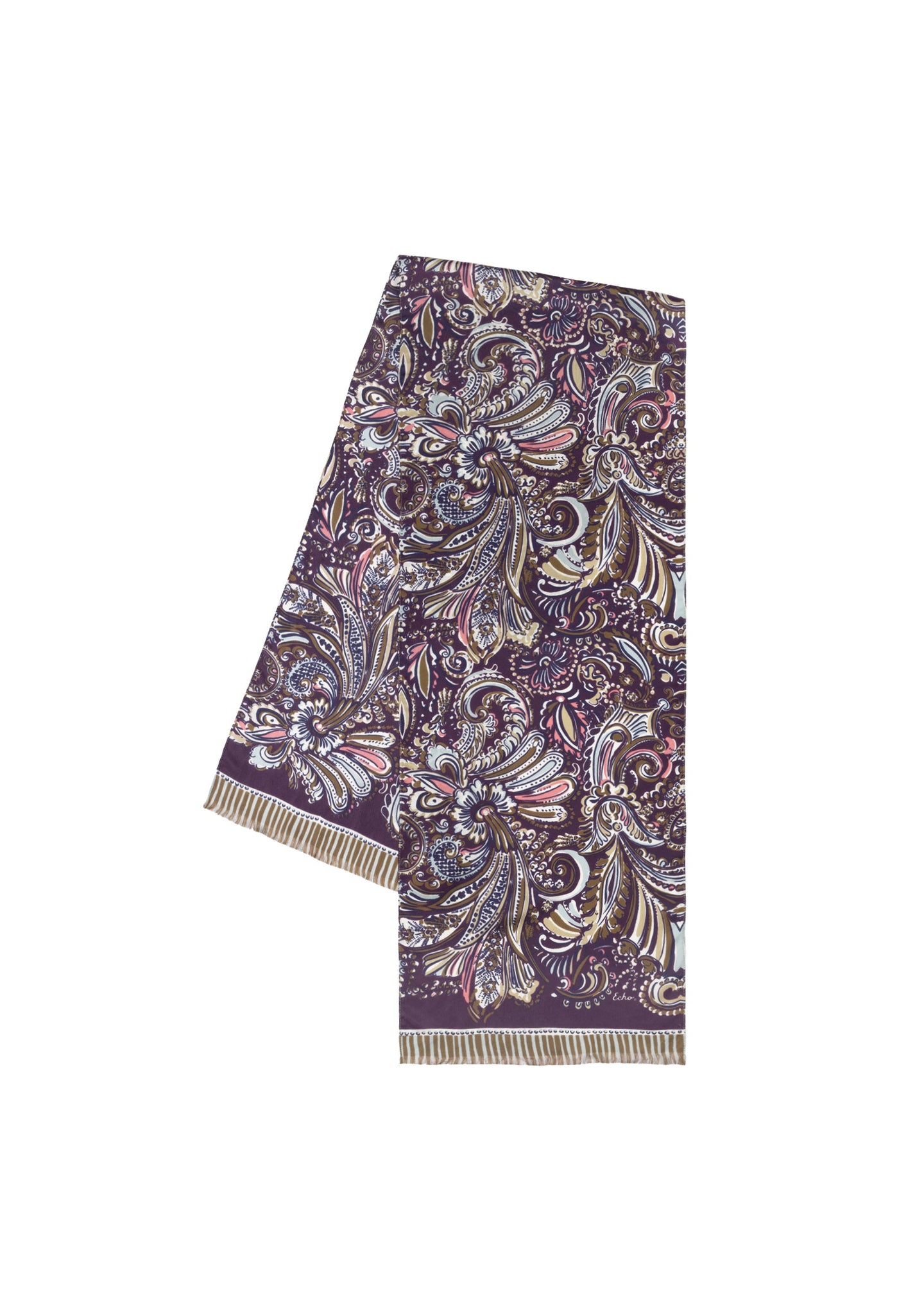 Echo - Artist Paisley Silk Scarf