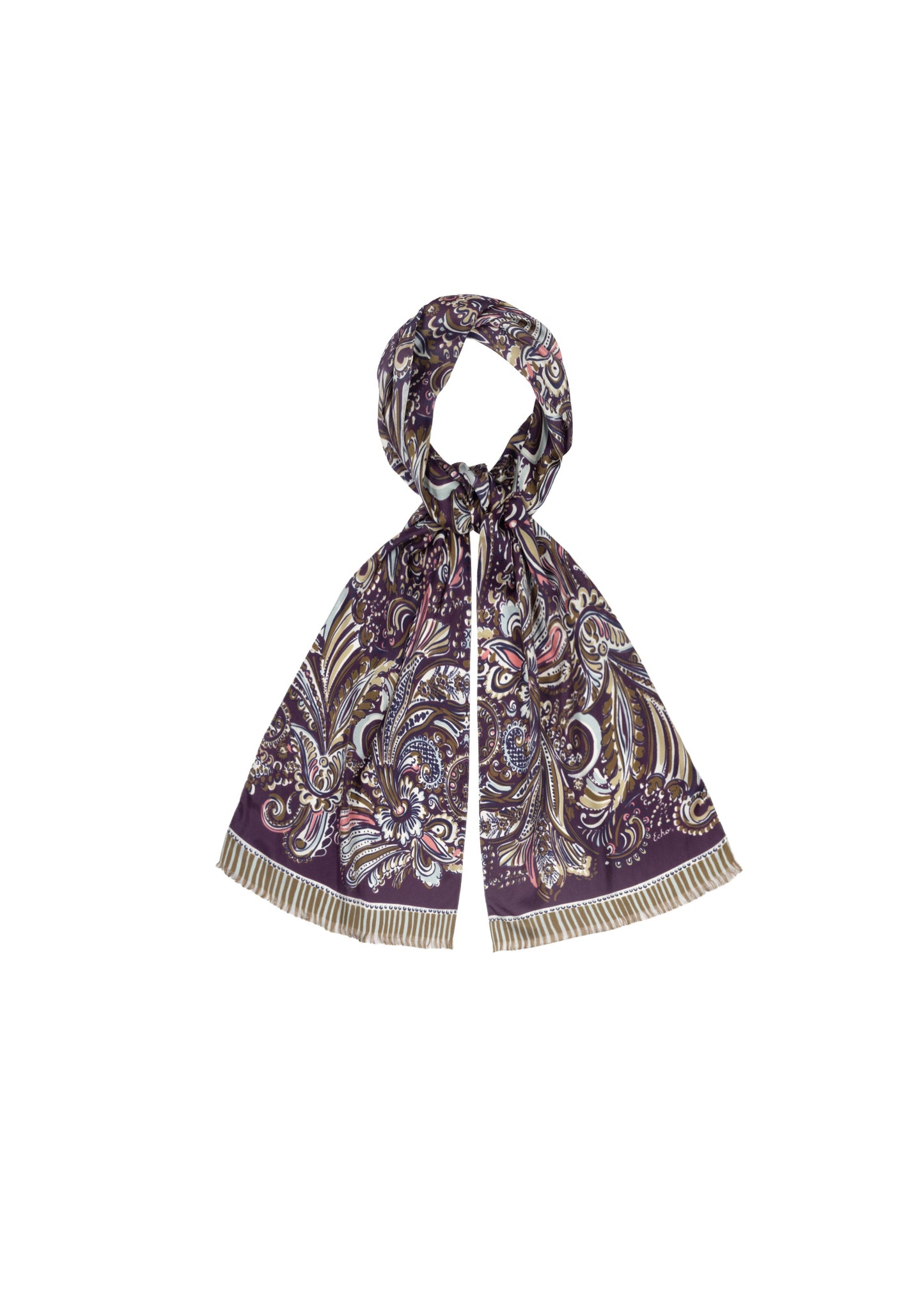Echo - Artist Paisley Silk Scarf