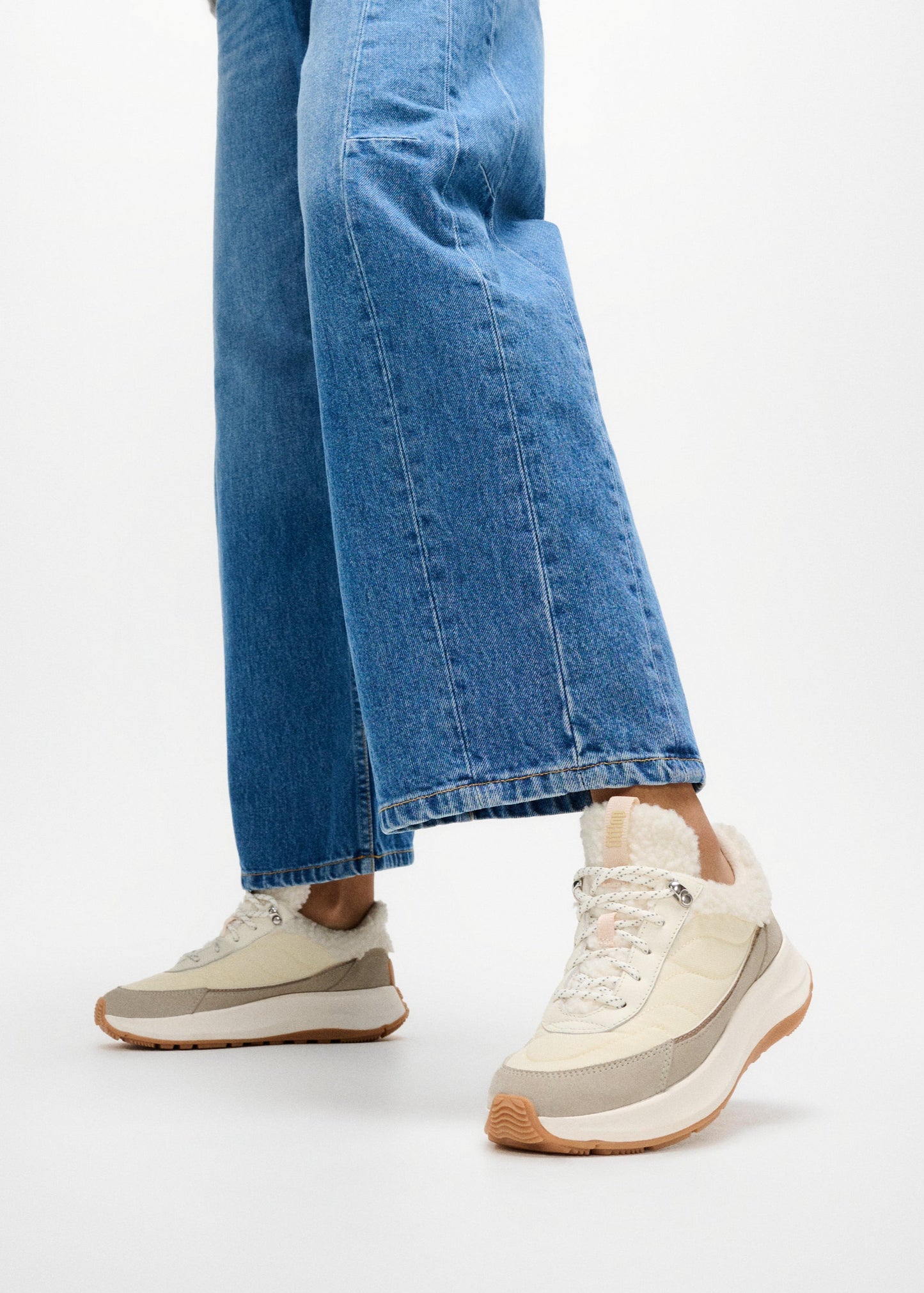 FitFlop - F-Mode Flow Shearling-Mix Sneakers