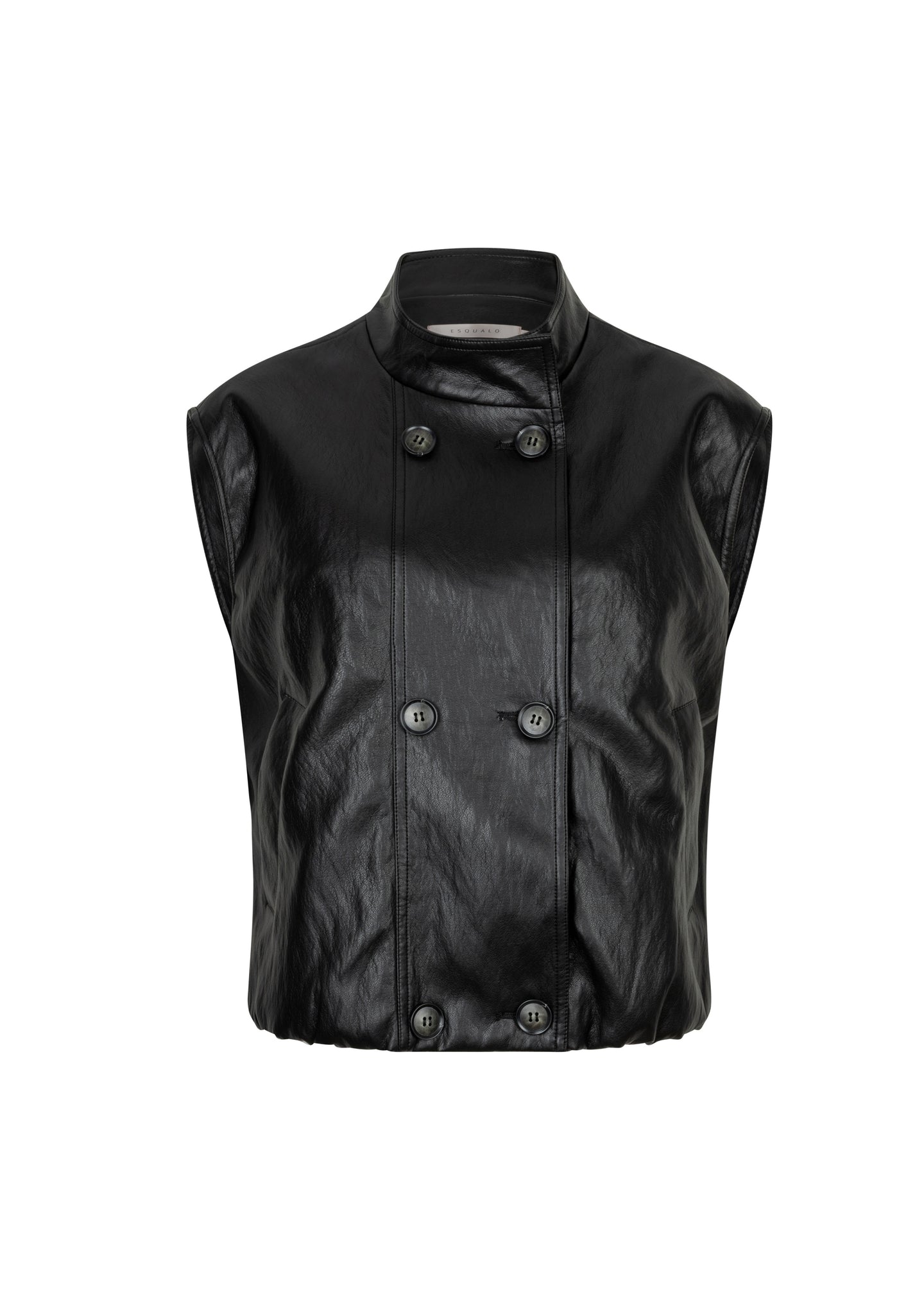 Esqualo - Gilet Balloon Double Breasted PU Crinkle