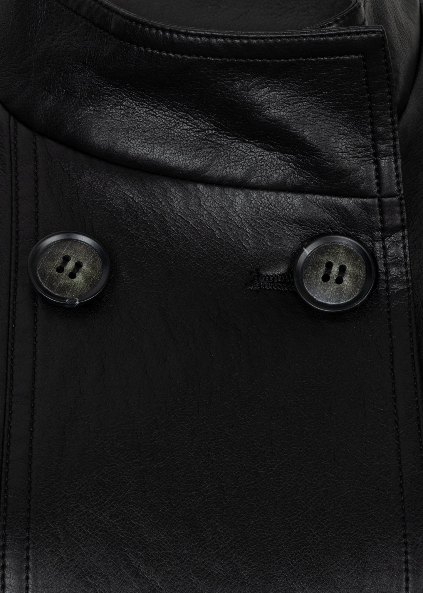 Esqualo - Gilet Balloon Double Breasted PU Crinkle
