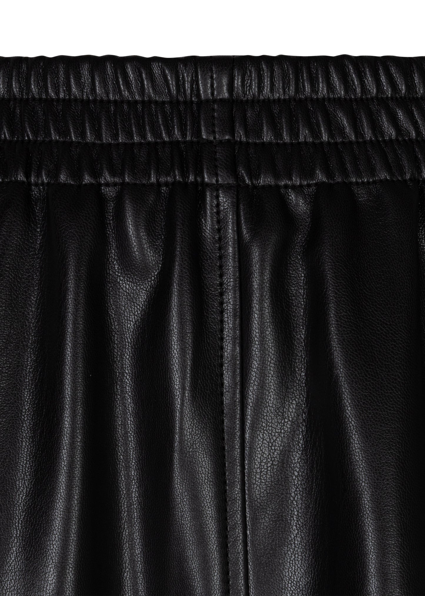 Esqualo - Wide Faux Leather Midi Skirt