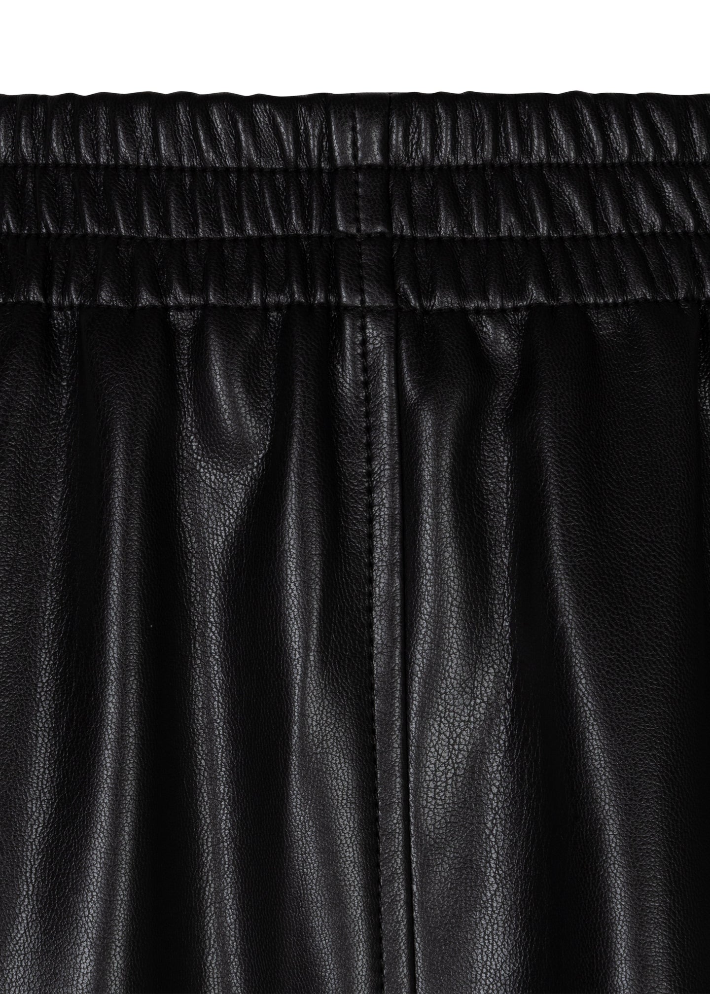 Esqualo - Wide Faux Leather Midi Skirt