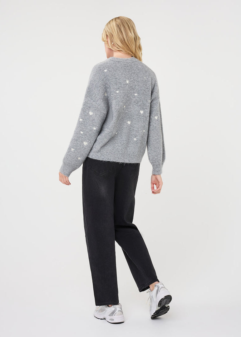 Esqualo - Hearts Knit Sweater