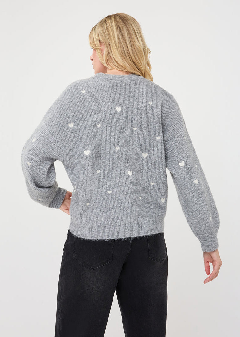 Esqualo - Hearts Knit Sweater