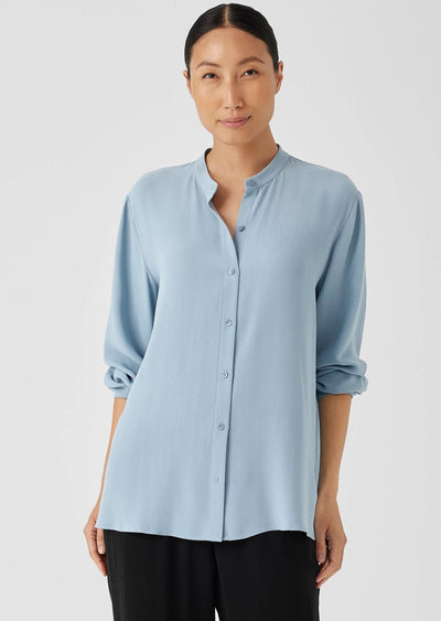 Eileen Fisher - Mandarin Collar Shirt